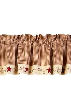 The Country House Collection Stars and Berries Valance